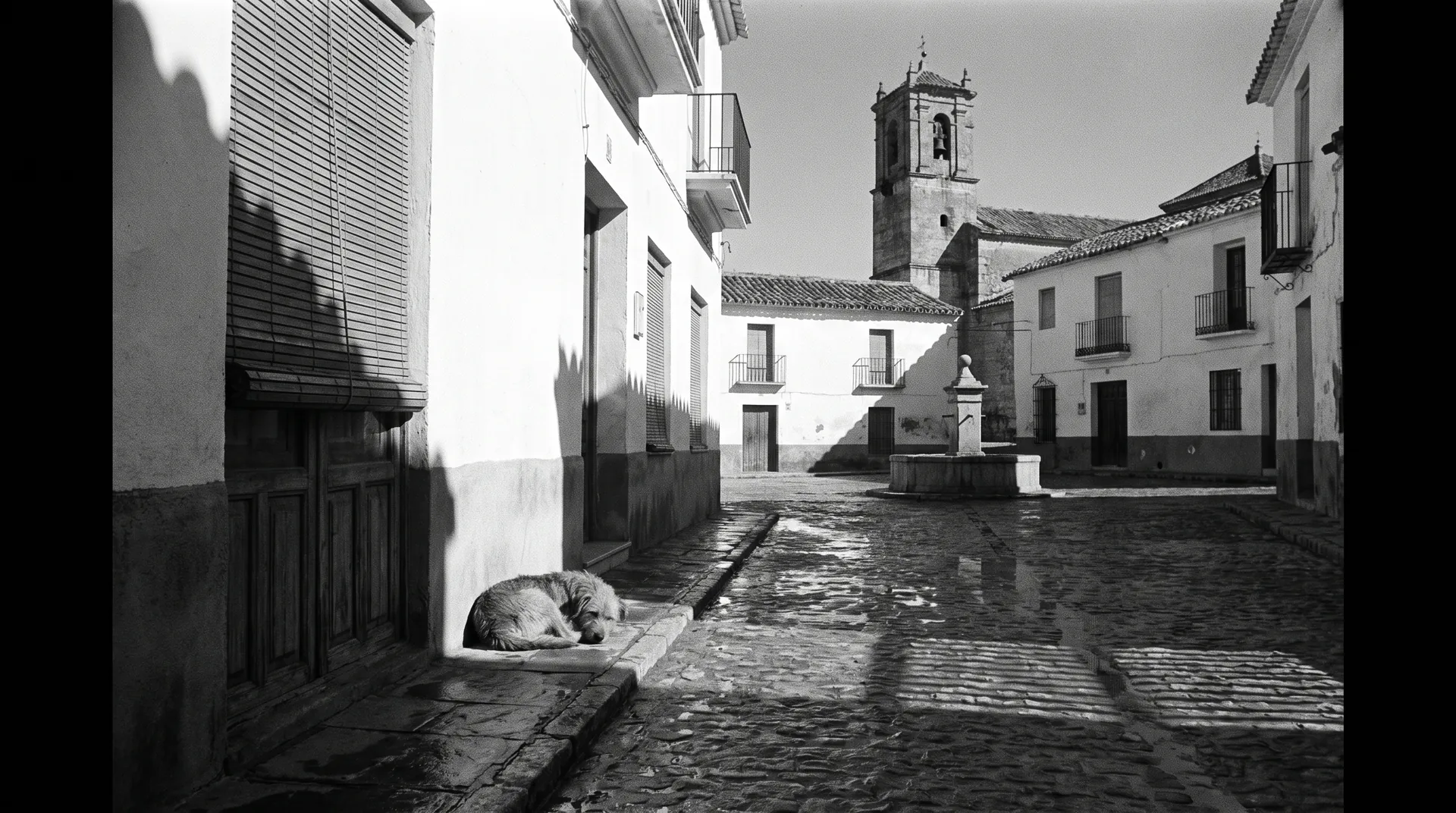 La plaza a las tres
